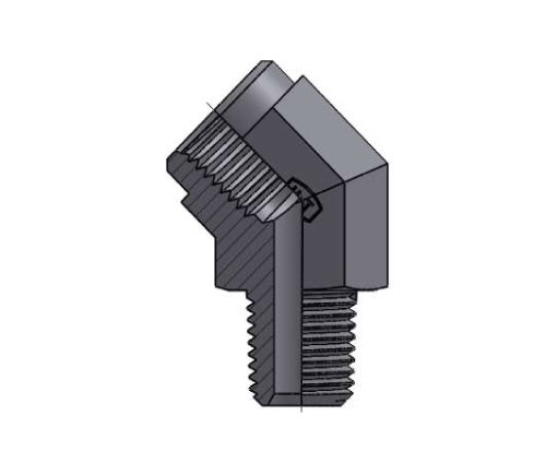 HT5503 MP-FP 45° STREET ELBOW